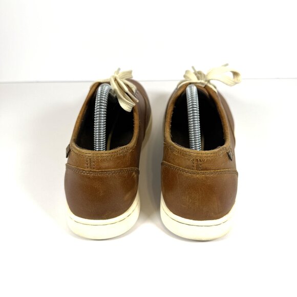 LL BEAN Women's sneakers 9M Brown Leather Low Top Lace Up - Picture 4 of 11